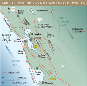 USGS fault map