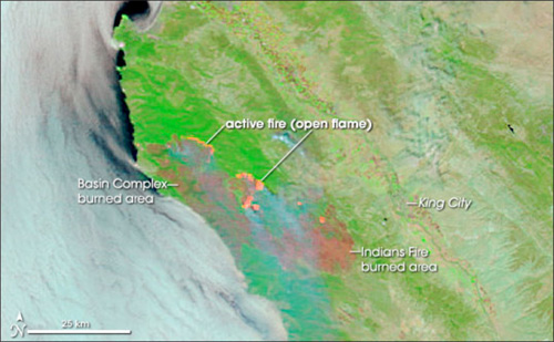 Satellite imagery of Basin complex