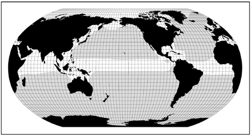 Blue whale distribution map